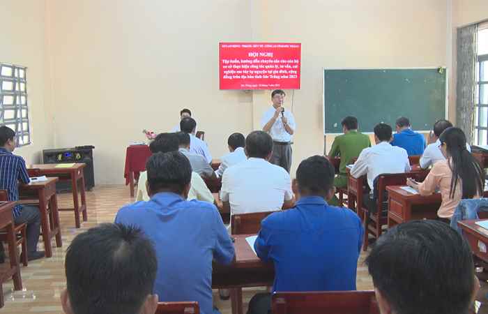 Vĩnh Châu tập huấn, hướng dẫn chuyên sâu cho cán bộ cơ sở thực hiện công tác quản lý, tư vấn, cai nghiện ma túy tự nguyện tại gia đình, cộng đồng  